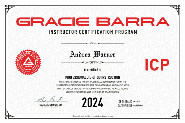 Coach Andrea Warner's International Certificate Program 2024