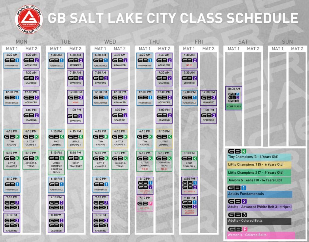 jiu jitsu classes schedule